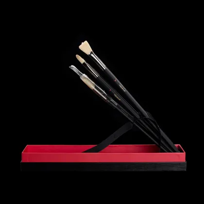 Black Knight Paint Brushes 11PCs Black