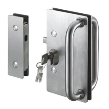 Glass Door Mortise Lockset with Handles, Made of SUS304 Stainless Steel with Satin Finished