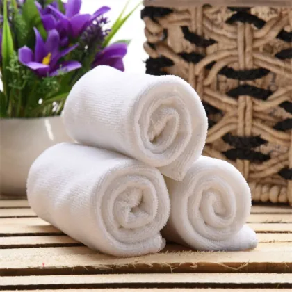 White hotel towel set / hotel bath towel / hotel towel with shower cap