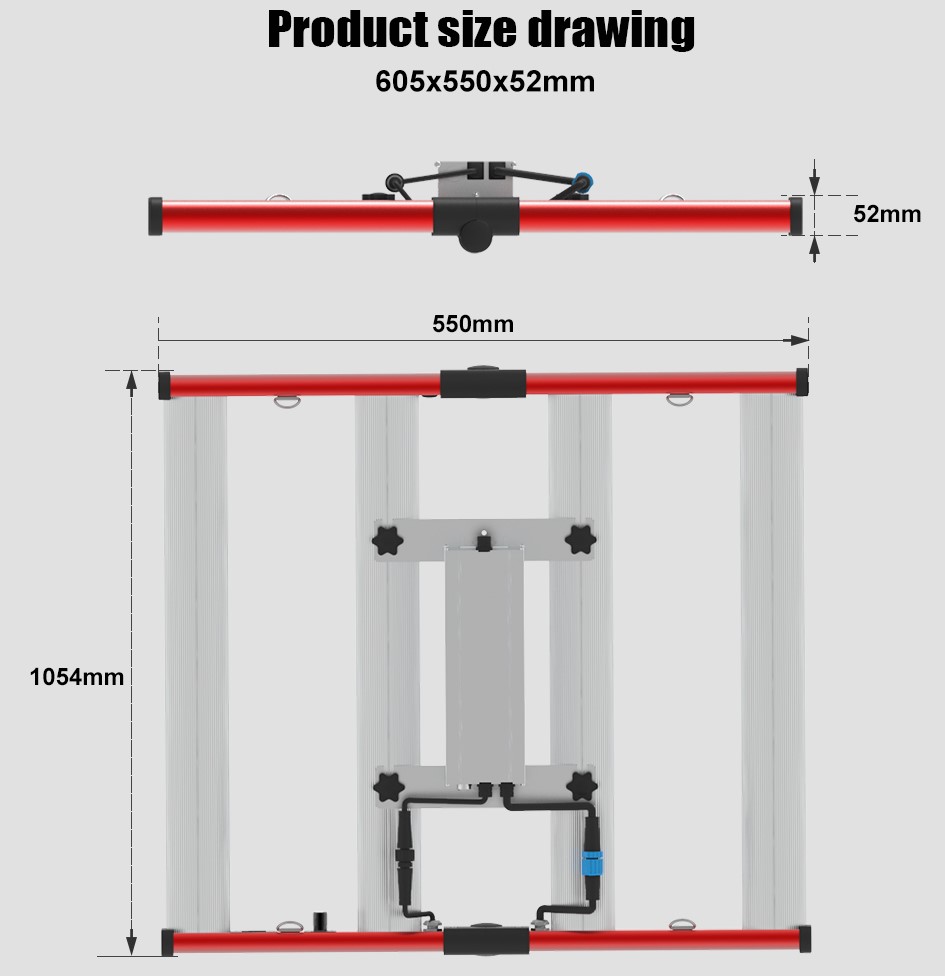 Nouvelle lumière pliante à LED 240 watt