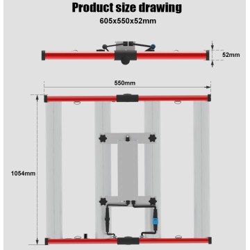 Nouvelle lumière pliante à LED 240 watt