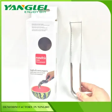 New Watermelon Slicer Server Knife Cutter Corer Scoop Stainless Steel Tool