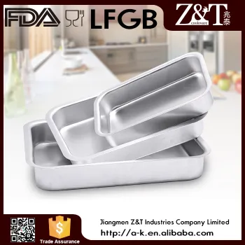 Trade Assurance aluminum bakeware set with wash white finishing