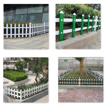 White pvc rolled picket fence for household