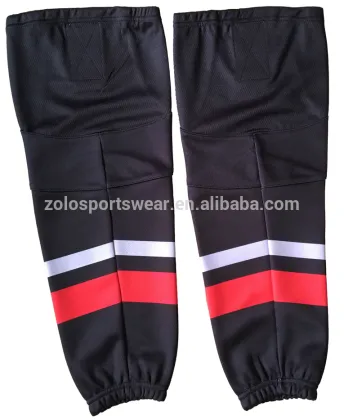 100% polyester knitting sublimated striped USA ice hockey socks