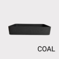 Modernes minimalistisches Beton -Rechteck -Becken im minimalistischen Stil