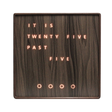 CHEETIE CP037 LED Wooden Word Wall Clock