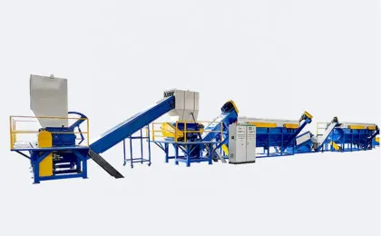 Waste Plastic HDPE Recycling Machine / PP PE Bottle Recycle Washing Line