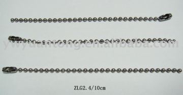 10cm long metal ball chain for purse and clothes
