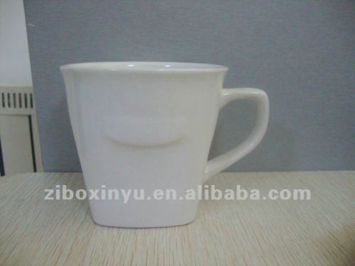 350ML White coffee mugs with 3D printing for promotion
