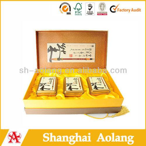 Luxury paper gift box package Storage Box tea box