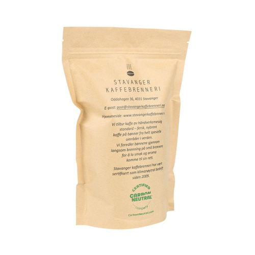 コーヒーティー用の100％堆肥化可能なスタンドアップポーチ白い袋