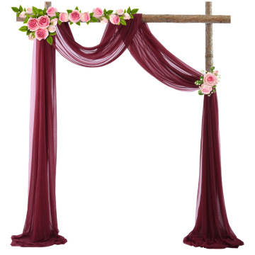 Polyester Fiber Wedding Arch Drapes for Outdoor Ceremony Backdrops