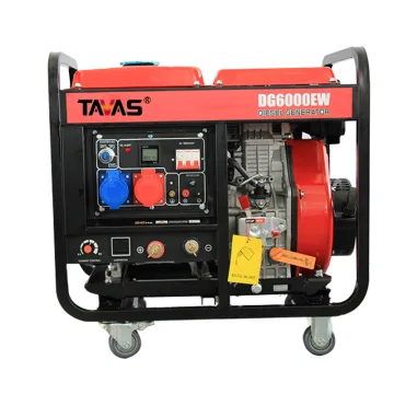 Black 6 kW 3 Phase Cheap Multifunctional Panel Welding Diesel Generator 6.5 kW