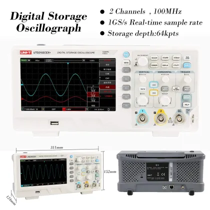 UNI-T UTD2102CEX+ 100MHz Digital Storage Oscilloscope