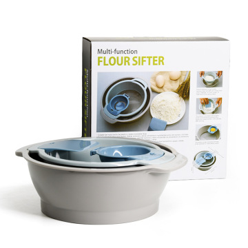 4 Potongan Kue Pastry Tools Multi Function Plastik Tepung Sifter Set