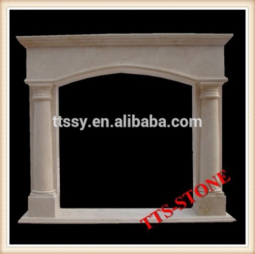 Ancient Column Marble Fireplace