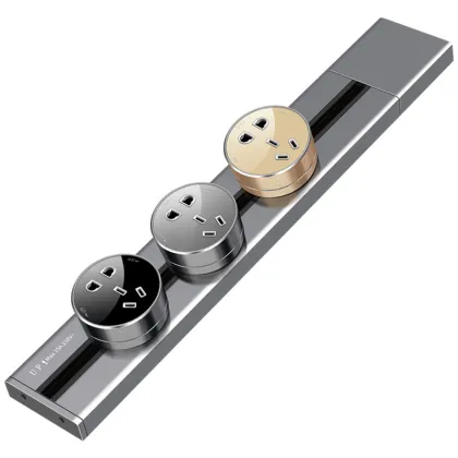 OEM Wall Hidden Aluminum Power Track Socket Adapter