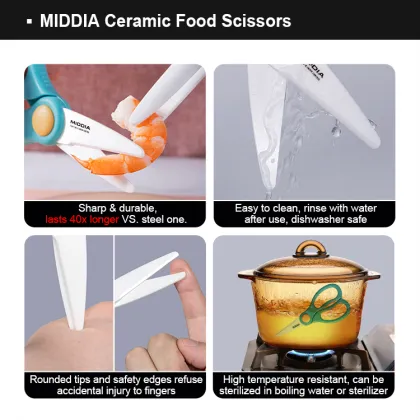 MIDDIA Vegetable Scissors for Baby Complementary Food and Kitchen Use