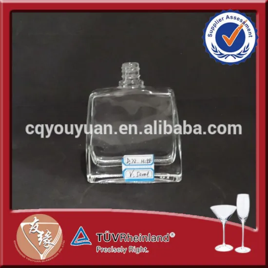 Glass material empty bottle of imported perfume