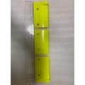 Placa de peine amarilla de 17 dientes para escaleras mecánicas Hitachi
