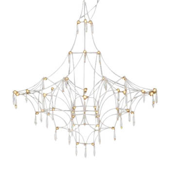 Ultra Modern Pendant Lighting New interior design floating crystal led light chandeliers Factory