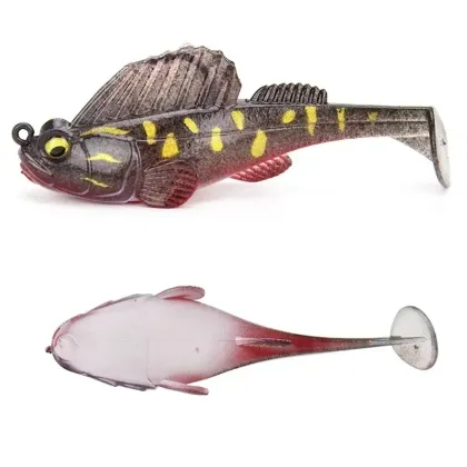 NEWMAJOR 7-20g Jig Wobblers - Dark Sleeper Silicone Soft Bait for Bass, Pike, Shad, Perch
