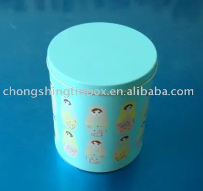 Round Biscuit Tin Box