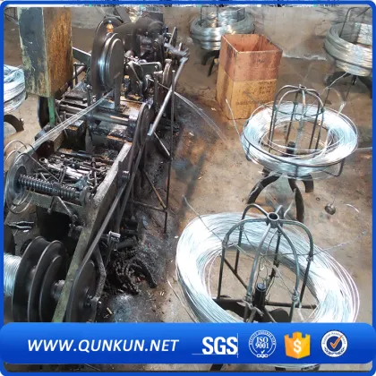 Galvanize barbed wire fence