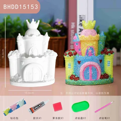 Wholesale DIY Diamond Painting Kit: Handmade Colorful Castle for Kids