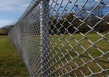 galvanized chain link fence