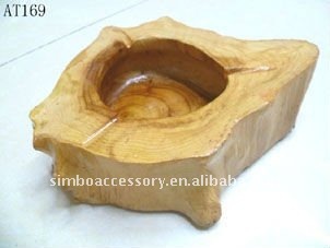 wooden ashtray