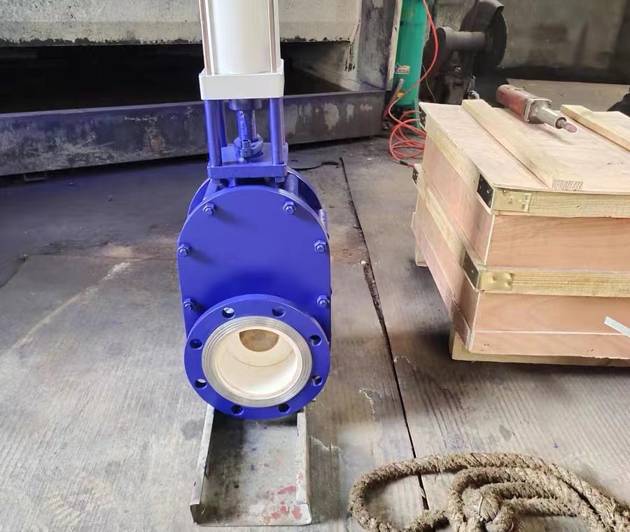 Ceramic parallel double gate valve