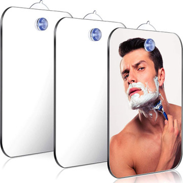 Fogless Shower Mirror with Razor Hook and Suction Cup for Bathroom