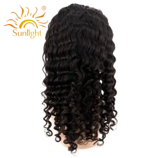 Sunlight mink brazilian vendor jewish wig virgin indian human hair wigs processed virgin hair deep wave trendy human hair wigs