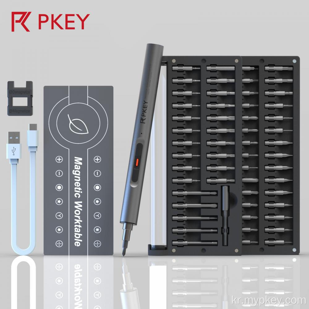 Pkey Precision Electric Screwdriver는 충전식 설정을 설정합니다