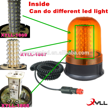 Auto led beacon light/ Orange amber cover led rotatinng light/Emergency/ warning led lights for forklift,ambulance, fire,truck