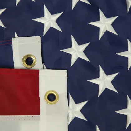 Custom High Quality 3x5ft Nylon Polyester American Flag with Embroidered Stars and Stripes