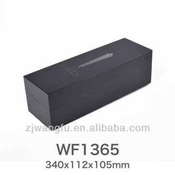 black piano lacquer wooden wine box for sale