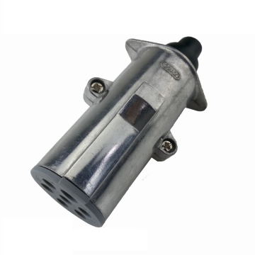 1x 7 Pin 24V Trailer Plug N/SType Metal Plastic Connector 12V Tow Bar Towing Socket