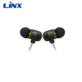 Flätad linje Tung Bass Universal Electroplating Earphone för MP3 Sports Headset