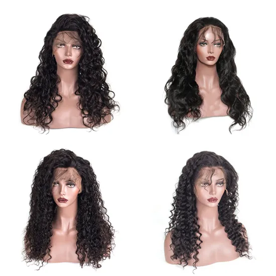 Virgin Brazilian Cuticle Aligned Hair 150 Density Virgin Raw Hair Full Lace Human Hair Wig