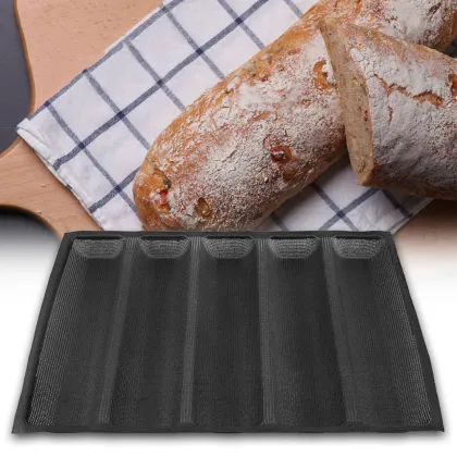 Industrial Non-stick Fiberglass Silicone Baguette Bread Mold