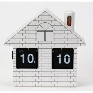 Small House Flip Clock Desk Clock