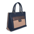 Designer Handle Bag MK Bags Grainy Leather Black