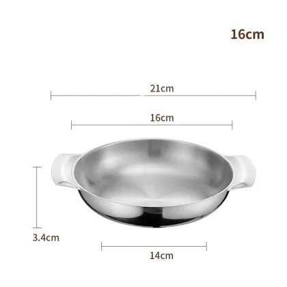 Stainless Steel Korean Silver Ramen Pot