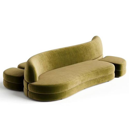 Sofa Fabrik Dua Sisi Melengkung