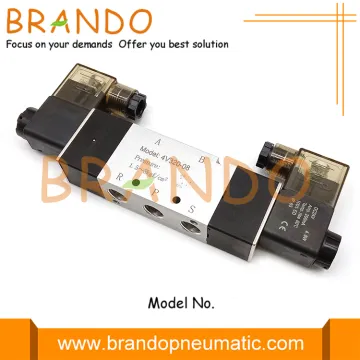 4V320-08 1/4'' 5/2 Way Double Solenoid Pneumatic Valve