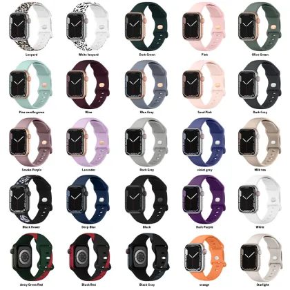 XY Smart Watch Accessories: Rubber Silicone Bands for Apple Watch 3/4/5/6/7/SE