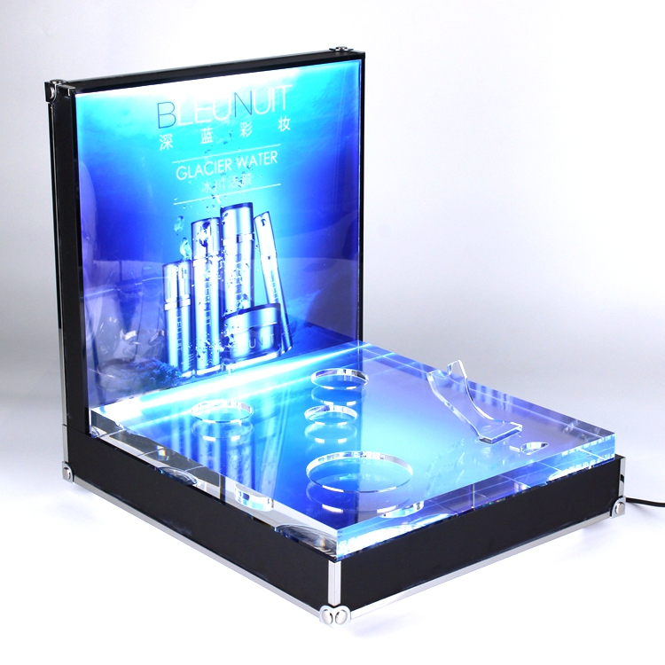 makeup display stand with lights